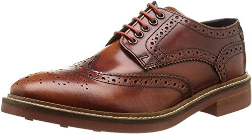 Base London Woburn Hi Shine Tan Men's Brogue UK 11