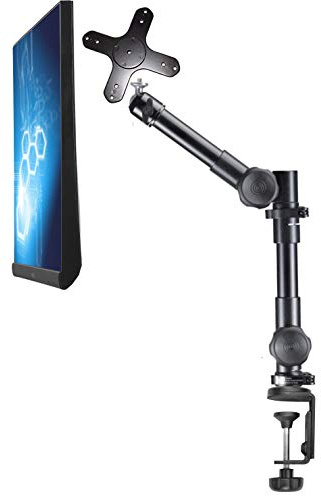 Infuu Holders 4in1 Monitor universal Halterung Teleskop-Arm Ständer LCD TFT Bildschirm VESA 75 100 Büro Tisch Office KFZ Auto LKW 006-M