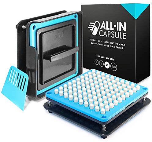 ALL-IN Capsule Kapselfüller für die Große 00-stellen Sie Ihre Leerkapseln zum Befüllen selbst her- benutzen Sie Gelatine oder Vegane Leerkapseln- deutlich erklärt im Video