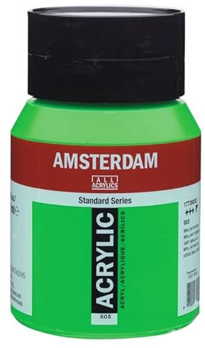 Royal Talens Amsterdam Peinture Acrylique | Couleurs et Tailles cotées Brilliant Green 500ml