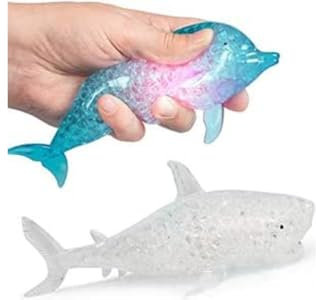 Tobar 35989 Flashing JELLYBALL Ocean Friends-Shark Delphin, Verschiedene Designs und Farben