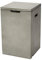Teamson Home Outdoor Garden Furniture Square Gas Bottle Tank Cover Storage Holder Table for up to 13kg for Gas Fire Pits, Concrete, Grey