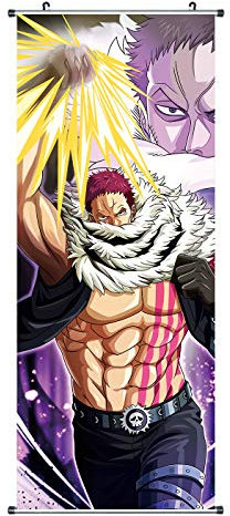Großes One P. Rollbild/Kakemono aus Stoff | Poster 100x40cm | Motiv: Charlotte Katakuri