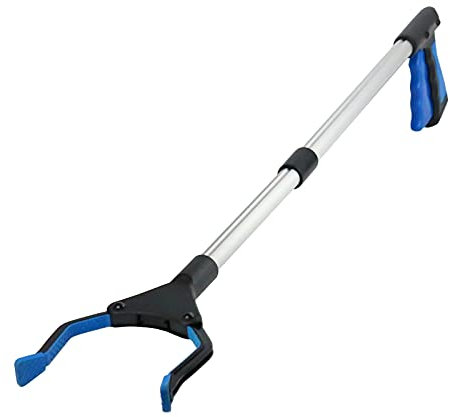 Awsuc Pinza telescopica, 82cm Pinza telescopica Pieghevole, Pinza Prensile,Raccoglitore di immondizia, Pinza Morsetto in Gomma