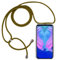 FMPCUON Case Handykette Kompatibel mit Samsung Galaxy A71 5G, Handyhülle Hülle Schutzcase Schutzhülle Necklace Kette - Transparent Silikon Hülle mit Kordel zum Umhängen + Panzerglas Schutzfolie