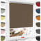 Schuette® Verdunkelungsrollo ohne Bohren/mit Bohren 2in1 ● Thermo Rollo Kollektion: Dark Walnut (Braun) ● 80 x 130 cm (Breite x Höhe) ● Suprafix Klemmrollo = Klemmfix 2.0 ● 60s Montage mit Video