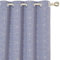 Deconovo Set mit 2 Vorhängen, silberfarben, Motiv Linie, Blickdicht, Thermisch, kältebeständig, 132 x 114 cm, Ösenvorhang, modernes Design, für Schlafzimmer, Haus, Wohnzimmer, Lavendel