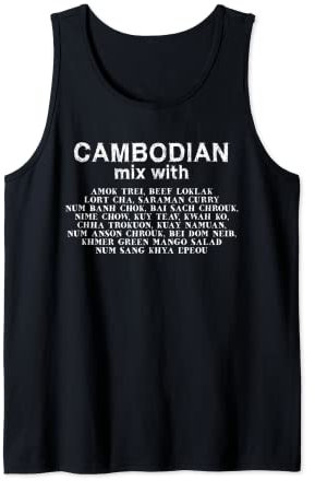 Kambodscha Khmer Stolz Mix Küche Essen Eigenschaften Tank Top