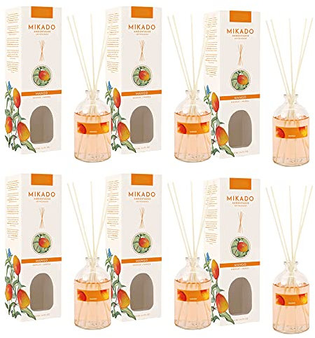 PACK6 MIKADO AMBIENTADOR 100ml MANGO(PLUS HOME)