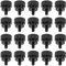 HELIFOUNER Thumb Screws, 20 Pieces, 6-32 Thread, Anodized Aluminum, Black, Computer Case/Cover/Power Supply/Hard Drives