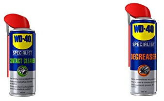 Contact Cleaner by WD-40 Specialist - Non-conductive Spray Suitable for Use on Sensitive Electronics - 400 ml & Degreaser by Specialist - Fast Acting Solvent Based Degreaser - 500 ml