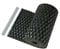 HaGa® PE-Sichtschutzstreifen 255cm x 19cm - Balkon-Zaunblende aus PE-Rattan Sichtschutz in schwarz