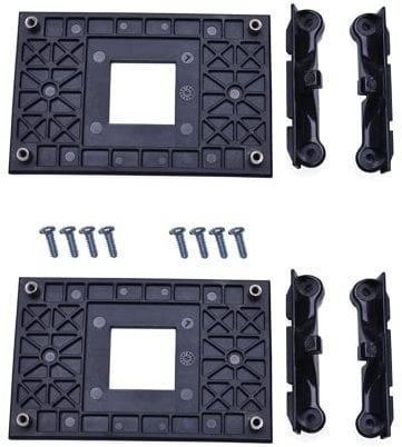 Instalación de ventilador de CPU para el chipset de la placa base am4 x370 / b350 / A320 instalación de enchufe am4, soporte para verter ordinter,soporte del disipador de calor de la cpu,2pcs