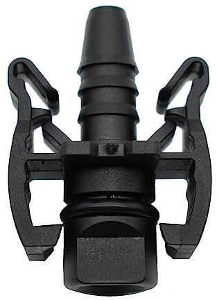Generic Tanque de Expansión de Agua Conector de Manguera de Agua Refrigerante Radiador Tanque de Expansión Manguera Conector Socket Negro Plástico Peugeot Citroen