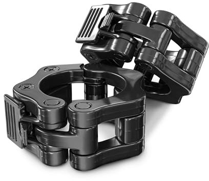 HOP-SPORT® Ensemble de Colliers de Serrage en Plastique de 50 mm pour Les Barres de Musculation, Serrures d'haltères s'adaptent à Toutes Les Barres Olympiques