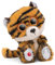 NICI GLUBSCHIS Tiger Kuscheltier Stribby 15cm schlenkernd - Flauschiges Stofftier mit großen, niedlichen Glitzeraugen, Plüschtier für Schmusetierliebhaber - 49738