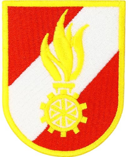 Feuerwehr Korpsabzeichen Patch | Brandwachen Aufbügler zum annähen/aufbügeln Feuerwehrjugend | Freiwillige Feuerwehr abzeichen für Feuerwehrschutzanzug 75x60mm