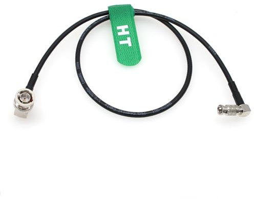 HangTon 6G SDI Videokabel, rechtwinklig, hohe Dichte, HD-Micro-BNC auf BNC-Stecker, für Blackmagic Video Assist 4K 12,7 cm Monitor, 1 m