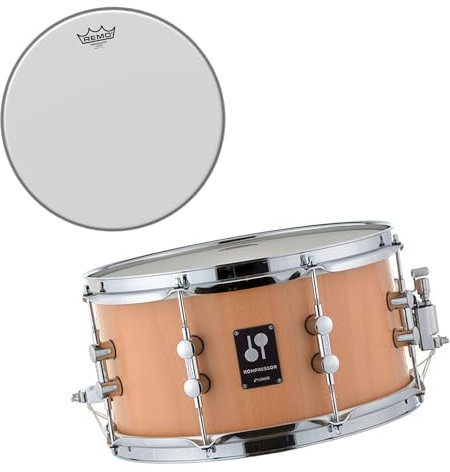 Sonor KS 1307 SDW Snare-Drum Kompressor Serie Buche 13 Zoll + Remo Ambassador Coated Fell