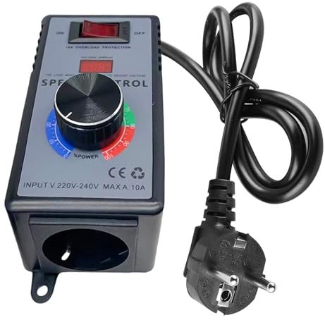 Drehzahlregler: 220v Drehzahlregler Motor Verwendung für Winkelschleifer, Winkelschleifer Regler, Regler mit elektronischer Digitalanzeige, Spannungsregler, geeignet für Winkelschleifer/Handbohrer