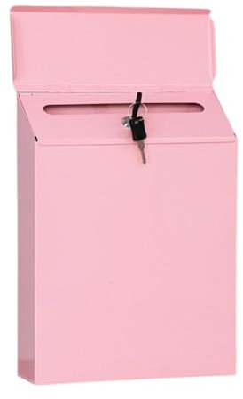 JISADER Cassetta postale a parete Cassetta delle lettere Rosa Facile da usare Cassetta postale robusta moderna e pratica Cassetta postale per cancello esterno