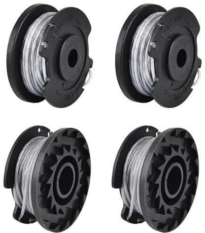Fikiro 4 pezzi Bosch filo tagliabordi, bobina per decespugliatore compatibile con F016800569 F016800385, bobina di ricambio per decespugliatore Bosch con ART 23 SL 26 SL