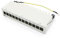 ARLI Patchpanel für Keystone Module – 12-Port Patchfeld Gehäuse lichtgrau – Kompatibel mit USB, HDMI, RJ-45 & Mehr – Einfache Snap-In Montage – 1HE – Inkl. Kabelbinder & Montagematerial