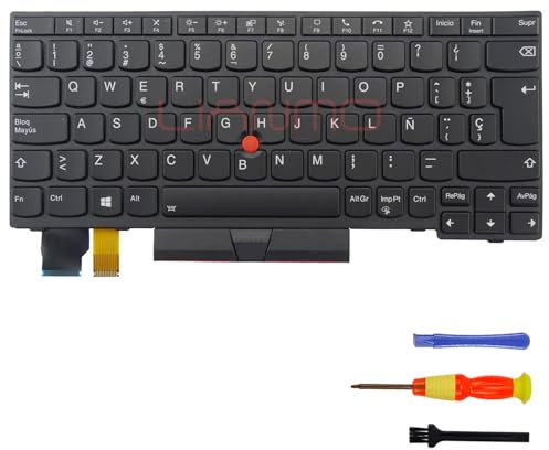 Teclado retroiluminado Compatible con Lenovo Thinkpad X13 Gen1/L13 Gen2/S2 Gen6/L13 Yoga Gen2 (España)
