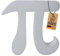 Pi Symbol Skulptur - Mathematik Zeichen - Schreibtisch Dekoration zum aufstellen - Büro Deko - Mathe Physik - Mathermatiker - Physiker - Lehrer - Wohnzimmer Regal - Figur aus Kunststoff (Weiß, S)