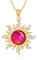 URONE Sonne Kette Silber 925 Sonne Granat Anhänger Halskette Sonne Schmuck Sonne Geschenke