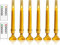MozkeTo19 Upgraded Flameless Taper Battery Candles, 6 Pack Flickering Flameless Led Candles with 2/4/6/8 Timer and Candle Holder Set for Home Table and Wedding Party Decoration