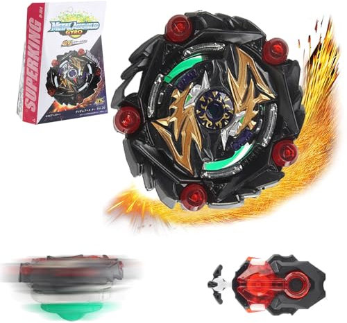 Bey Burst Turbo Blade Set,Metall Fusion Kampf Kreisel,4D Metal Fusion Kreisel mit Starter,Bey Metal Fusion Blade mit Launcher,Spielzeug Geschenk Sets für Kinder Jugendliche