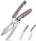 SMITH CHU Geflügelschere, Tranchierschere Hähnchenschere - Geflügelschere Testsieger, Scharfe Geflügelschere, Müheloser Küchenknochenschneider aus Edelstahl mit Schlossschnalle（Braun）
