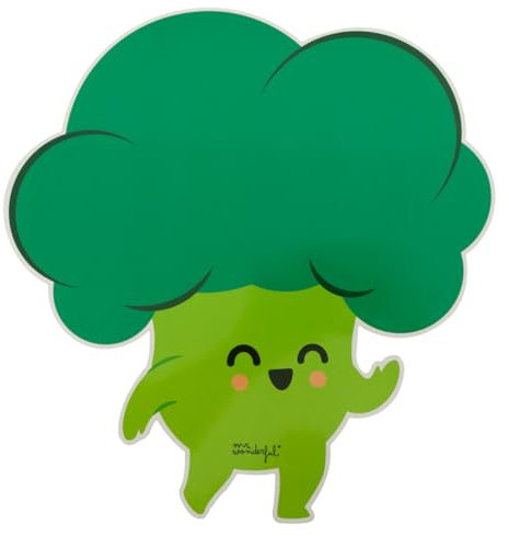 Mr. Wonderful - Pizarra blanca magnética - Brócoli - Pizarra blanca magnética - Borrable - Incluye un rotulador borrable con tinta negra