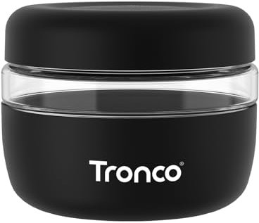Tronco 16 oz Glass Food Storage Containers with Lids, Airtight, Leak & Spill Proof Glass Lunch Bowls for Meal Prep, Salad, Yogurt, Soup & Stew, Microwave & Dishwasher Safe, BPA-Free, Set of 1
