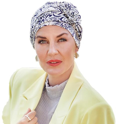 Christine Headwear Classic Lotus Turban Damenturban Stoffturban Kopftuch Damen - mit Futter Frühling-Sommer Sommer