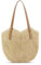 Apradas Straw Beach Bag for Women, Summer Straw Tote Bag Handbag with Zip Leather Handles, Retro Handmade Boho Casual Woven Travel Holiday Shoulder Bags for Beach (Beige)