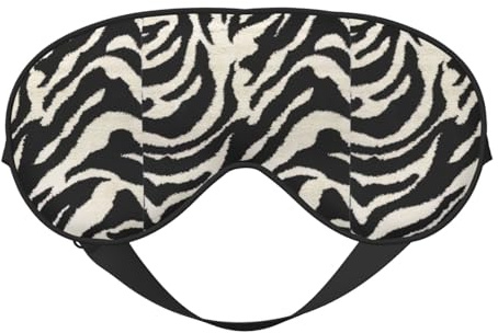 Weiche Augenmaske mit Zebra-Tierdruck, für Nickerchen, Nachtgebrauch, Reisen, Camping, Meditation, Yoga