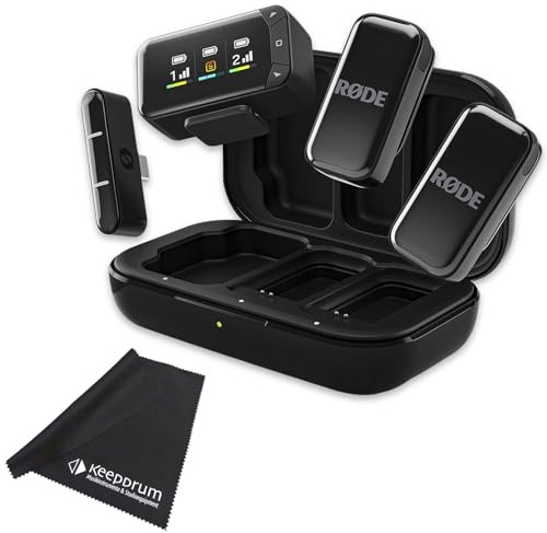 Rode Kit micro sans fil pour appareil photo avec chiffon en microfibre Keepdrum