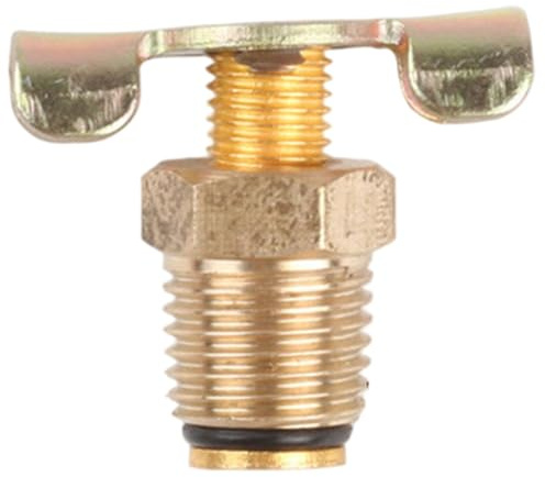 Air Compressor Drain Valve 16mm Brass Air Tank Drain Valve Replacement Part for Compressor, Pneumatic Tools, Radiator, Garage Workshop and Plumbing Use