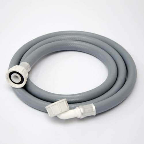 Schläfer 2538 | Tuyau d'entrée de machine à laver 4,0 mt, universel, entrée d'eau froide haute pression. Longueur de tuyau standard FF Thread 3/4 400cm avec raccord de coude à 90°