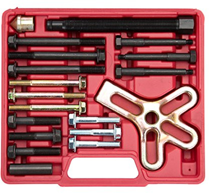 OEMTOOLS 27187 Harmonic Balancer Puller Kit, Removes Harmonic Balancers, Dampers, Pulley Puller, Puller Tool for Use with GM 3300 & 3800 V6 Engines, Includes Metric and SAE Bolts