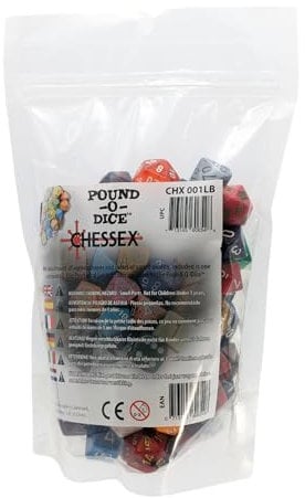 Chessex 001LB Dice, Mehrfarbig