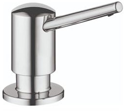 hansgrohe Seifenspender für Bad und Küche, modern, verchromt, 04539000, klein