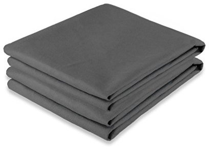 CelinaTex Largo Reise-Badetuch Doppelpack 90 x 180 cm anthrazit Polyester Handtuch für Sport Training Fitness Outdoor