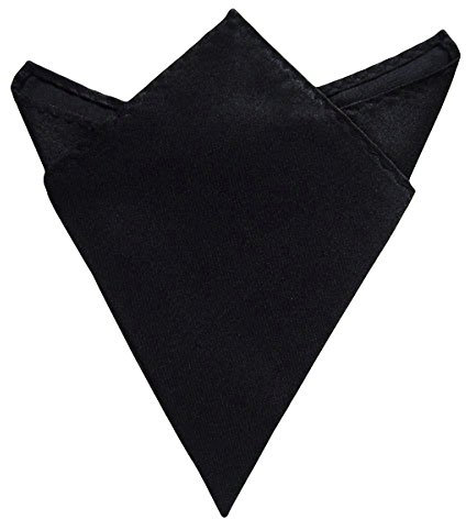 Oblique Unique Einstecktuch Kavalierstuch Tuch Taschentuch Polyester Business Hochzeit (Schwarz)