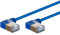 Monoprice Slimrun Cat6 A cavo di rete Ethernet/cavo – blu – 0,6 m | Angolo di 90 gradi, 36 AWG, S/STP