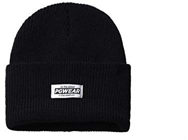 PG Wear Troublemaker Beanie Wintermütze (One Size, schwarz)
