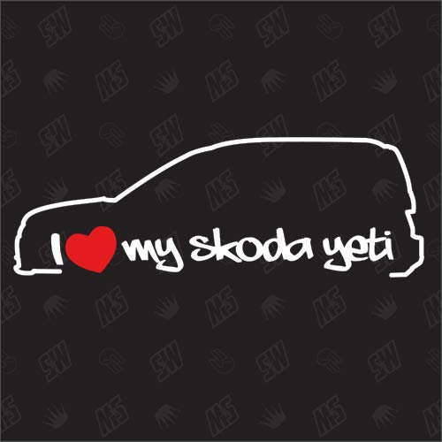Speedwerk - Motorwear I Love My Yeti 5L Facelift - Sticker - Baujahr 2013-2017