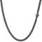 PROSTEEL Halskette 60cm schwarz Edelstahl Panzerkette 3mm breit Hip Hop Herren Kette kubanische Gliederkette Link Chain Necklace Männer Frauen Modeschmuck für Weihnachten Neujahr